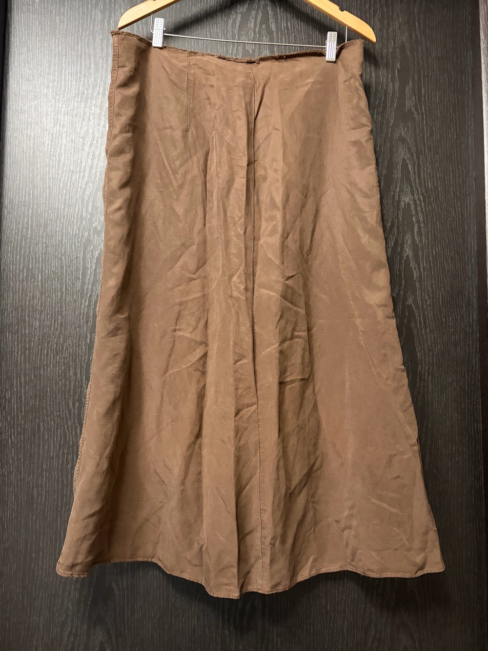 Zara Brown Maxi A-Line Skirt